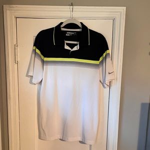 Black, Neon, & White NikeGolf polo